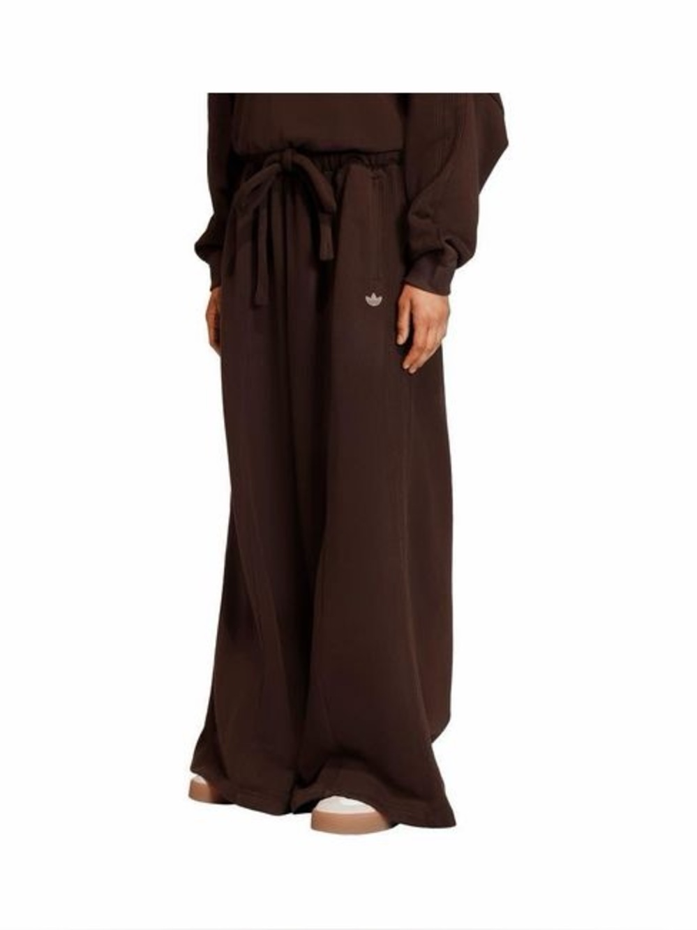 adidas Originals Essential Wide-Leg Track Pants Sweatpants - Aurora Coffee Brown